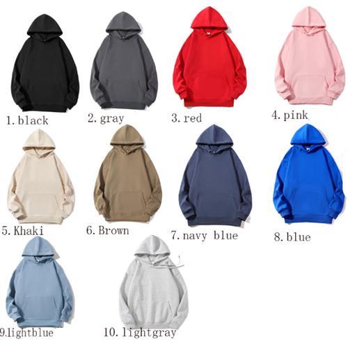 Alternative view of Hoodie without Zipper (Standard/Midweight) SKU: GU8-HD-001
