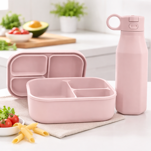 Silicone Lunch Bento Box [SKU: GU8-LBX-001]